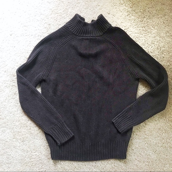 AE Dark Brown Button-Collar Sweater - Picture 5 of 6